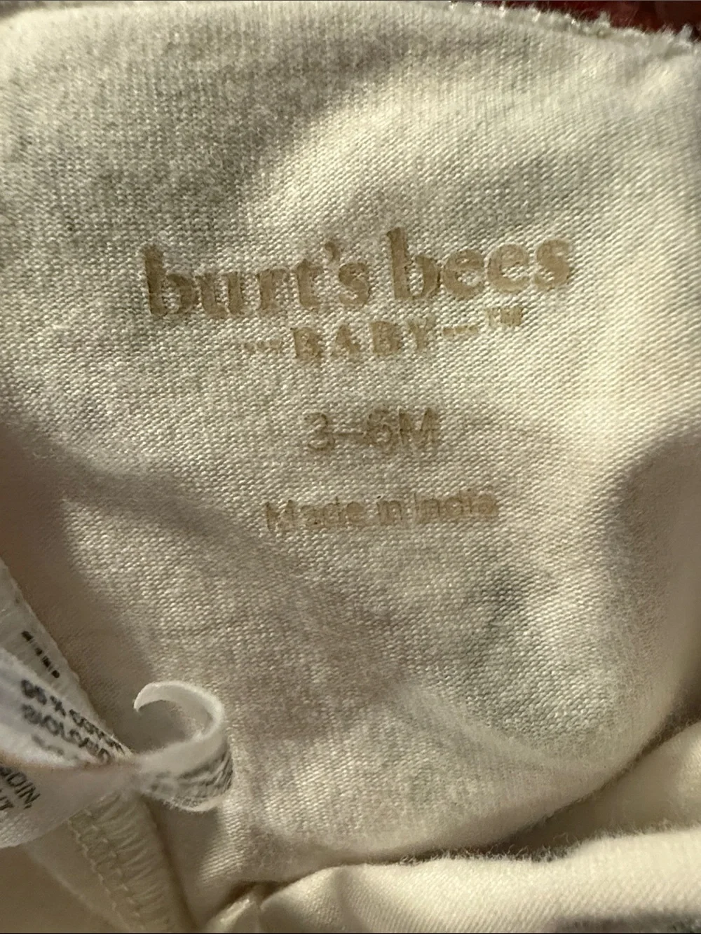 Burt's Bees Lavender Knit Top and Floral Cream Leggings Set